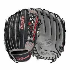 Wilson A2000 PF92SS 12.25" SuperSkin Baseball Glove: WBW1001101225 -Deals BaseBallBat Store 1038cd8230ae32902c2899ba8a358a42f2d9fc1c WBW100110 8 A2000 OF PF92SS 1225 BlackSnakeSS Grey Red