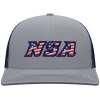 Pacific Headwear NSA Flag Series Heather Royal Snapback Hat: 104S-HERO