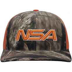 Pacific Headwear NSA Classic Series Camo Snapback Hat: 108C-BUORG