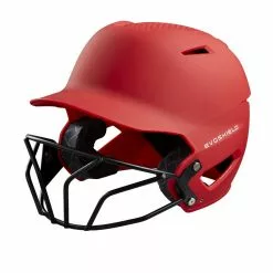 EvoShield XVT Matte Batting Helmet with Fastpitch Mask: WTV7135 -Deals BaseBallBat Store 10e24be32bb3365ef11a7f7941a14dad9381b5fa WTV7135SC 0 Evo XVT Batting Helmet Matte Red wFastpitchMask