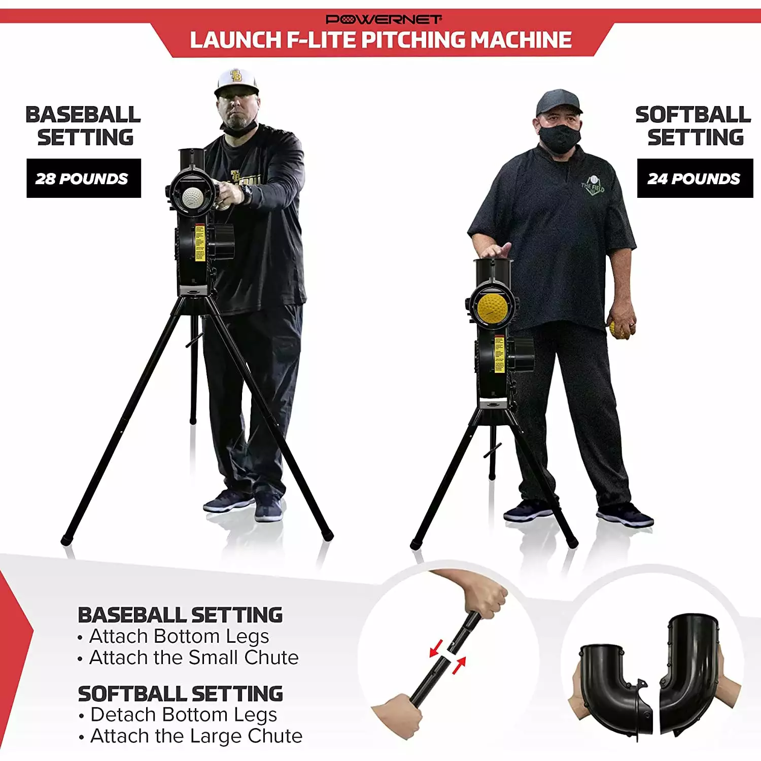 PowerNet Launch F-Lite Portable Pitching Machine: 1194 5 PowerNet Launch F-Lite Portable Pitching Machine: 1194 - Image 3