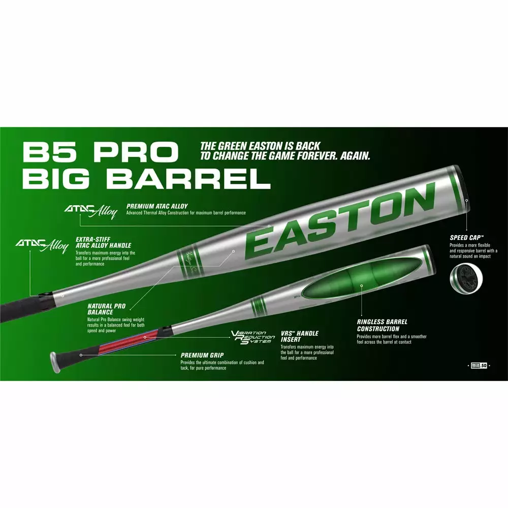 2021 Easton B5 Pro Big Barrel -3 BBCOR Baseball Bat: BB21B5 9 2021 Easton B5 Pro Big Barrel -3 BBCOR Baseball Bat: BB21B5 - Image 7