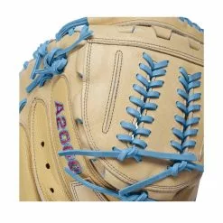 Wilson A2000 AM1 34" Aubree Monroe GM SuperSkin Fastpitch Catcher's Mitt: WBW10043634 -Deals BaseBallBat Store 25742b4c8e1fe39a6969958f438043ec2137413b WBW100436 5 A2000 FP Aubree Munro GM C 34 Blonde SkyBlue