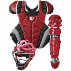 Wilson C1K Catcher's Gear Set: WTA4602 / WTA4601 -Deals BaseBallBat Store 2e277ba7e82b1647568f50614b8b94b770b80d54 wta4601sc c1k catchers gear kit adult 1