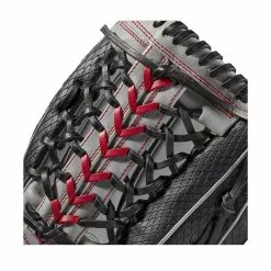 Wilson A2000 PF92SS 12.25" SuperSkin Baseball Glove: WBW1001101225 -Deals BaseBallBat Store 3ea3666a0471289e93eee94ef0c7d580e75cfb6f WBW100110 4 A2000 OF PF92SS 1225 BlackSnakeSS Grey Red