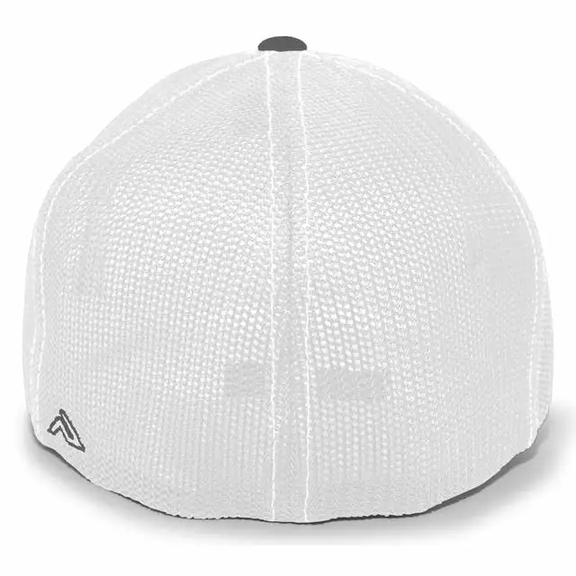 Pacific Headwear NSA Outline Series Graphite Flex Fit Hat: 404M-GRWH 4 Pacific Headwear NSA Outline Series Graphite Flex Fit Hat: 404M-GRWH - Image 2