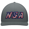 Pacific Headwear NSA Flag Series Graphite Flex Fit Hat: 404M-GR-F 1 Pacific Headwear NSA Flag Series Graphite Flex Fit Hat: 404M-GR-F -Deals BaseBallBat Store 404M 2978255 1 front