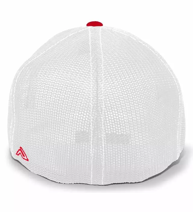 Pacific Headwear NSA Outline Series Red Flex Fit Hat: 404M-RDWH 4 Pacific Headwear NSA Outline Series Red Flex Fit Hat: 404M-RDWH - Image 2