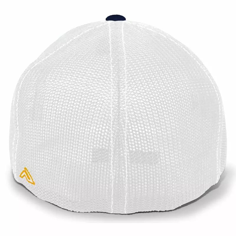 Pacific Headwear NSA Outline Series Navy Gold Flex Fit Hat: 404M-NAGD 4 Pacific Headwear NSA Outline Series Navy Gold Flex Fit Hat: 404M-NAGD - Image 2
