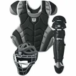 Wilson C1K Catcher's Gear Set: WTA4602 / WTA4601 -Deals BaseBallBat Store 468b385389710402c18f9a3404990d0ef5940308 wta4601bl c1k catchers gear kit adult 1