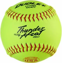 Dudley ASA Thunder Heat 12" 47/375 Leather Fastpitch Softballs: 4A-147Y