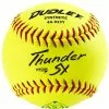 Dudley ASA Thunder SY Hycon 11" 52/300 Synthetic Slowpitch Softballs: 4A-923Y -Deals BaseBallBat Store 4a923y