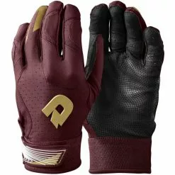 DeMarini CF Adult Batting Gloves: WTD6114 -Deals BaseBallBat Store 56275d0c57103a8d912b06d3704a47ee900826b2 WTD6114MA 2 DeMarini CF Batting Glove Adult Maroon Gold