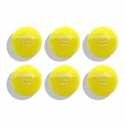 PowerNet 2" Micro Weighted Hitting and Batting Training Ball (6 Pack): 1065
