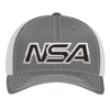 Pacific Headwear NSA Outline Series Graphite Flex Fit Hat: 404M-GRWH