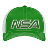 Pacific Headwear NSA Outline Series Kelly Green Flex Fit Hat: 404M-KGWH -Deals BaseBallBat Store 92524141 front