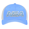 Pacific Headwear NSA Outline Series Columbia Blue Flex Fit Hat: 404M-CBWH -Deals BaseBallBat Store 93660049 front