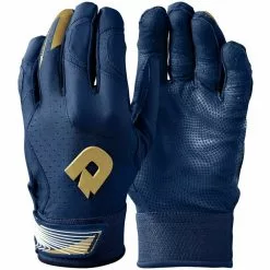 DeMarini CF Adult Batting Gloves: WTD6114 -Deals BaseBallBat Store 97bca9a8ce4f0d134b42b198172dc6f9fc81f655 WTD6114NA 2 DeMarini CF Batting Glove Adult Navy Gold