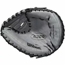 Wilson A360 31.5" Baseball Catcher's Mitt: WBW100190315 7 Wilson A360 31.5" Baseball Catcher's Mitt: WBW100190315 -Deals BaseBallBat Store 9e17c22fb3b20cb8af96389ddb7e9e8b136c43a1 WBW100191 1 A360 Baseball 315 Black Grey