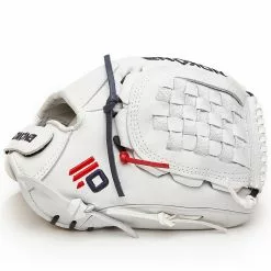 Nokona American KIP 12" Fastpitch Glove: A-V1200-WH 8 Nokona American KIP 12" Fastpitch Glove: A-V1200-WH -Deals BaseBallBat Store A White V1200C nokona ballglove 4
