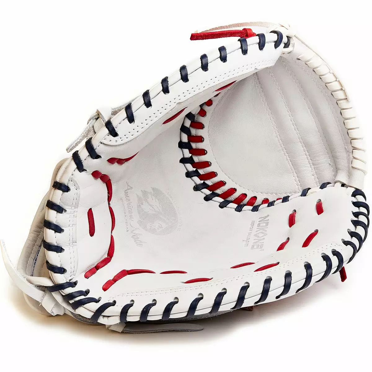 Nokona American KIP 32.5" Fastpitch Catcher's Mitt: A-V3250-WH 4 Nokona American KIP 32.5" Fastpitch Catcher's Mitt: A-V3250-WH - Image 2