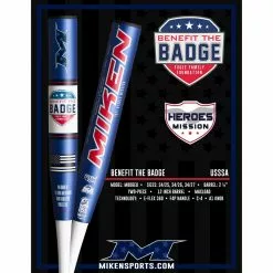 2022 Miken Benefit the Badge 12" Maxload NSA / USSSA Slowpitch Softball Bat: MBDGEU 7 2022 Miken Benefit the Badge 12" Maxload NSA / USSSA Slowpitch Softball Bat: MBDGEU -Deals BaseBallBat Store BENEFITTHEBADGEFINALFLYER2