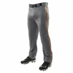 Champro Sports Adult Triple Crown Custom Open Bottom Baseball Pants with Piping: BP9UA-C
