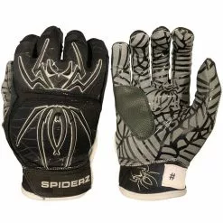 Spiderz HYBRID Adult Batting Gloves: HYB 13 Spiderz HYBRID Adult Batting Gloves: HYB -Deals BaseBallBat Store BlackSilver 1024x1024 ecccc880 a86c 4486 be3b f1283e53dc4d