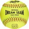 Rawlings ASA Dream Seam 11" 47/375 Leather Fastpitch Softballs: C11RYLA -Deals BaseBallBat Store C11RYLA