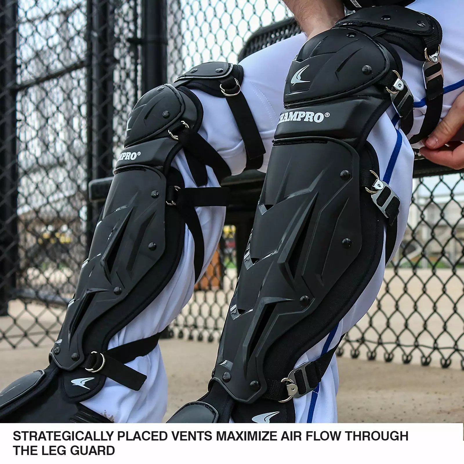 Champro Sports Champro Optimus MVP Catcher's Leg Guards: CG106 / CG111 4 Champro Sports Champro Optimus MVP Catcher's Leg Guards: CG106 / CG111 - Image 2