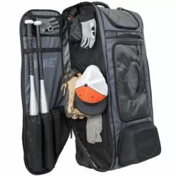 Bownet Commander Wheeled Catcher's Bag: BN-COMMANDER BAG -Deals BaseBallBat Store Commander pockets stuffed 720x 6e38c1cc 8bad 40e2 9780 5618723f0f67