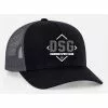 Pacific Headwear Diamond Sport Gear Black / Graphite Snapback Hat: 104C-BKGR -Deals BaseBallBat Store DSG HATS Blk Grp 104