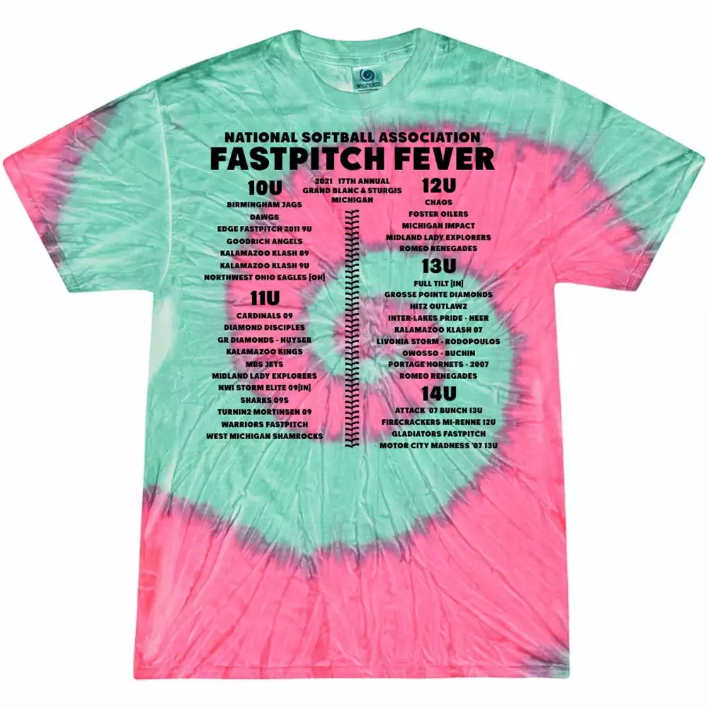 DSG Apparel 2021 NSA Fastpitch Fever Fastpitch Tournament T-Shirt 4 DSG Apparel 2021 NSA Fastpitch Fever Fastpitch Tournament T-Shirt - Image 2