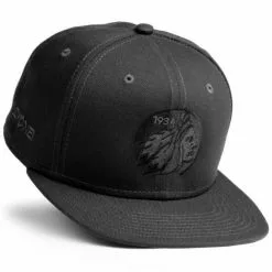Nokona Indian Head Snapback Hat: HT-GRAPHITEHAT