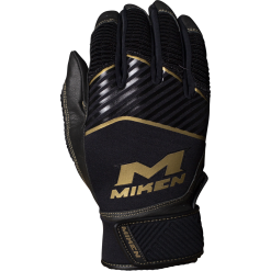 Miken Adult Batting Gloves: MBGGLD