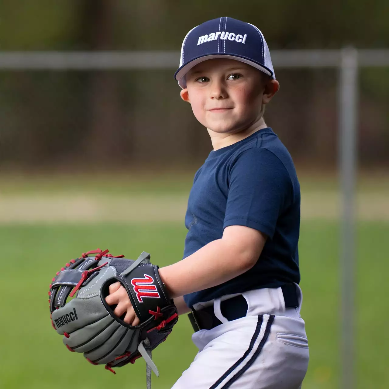 Marucci Caddo S Type 11" Baseball Glove: MFGCADD1100-GY/R 10 Marucci Caddo S Type 11" Baseball Glove: MFGCADD1100-GY/R - Image 8