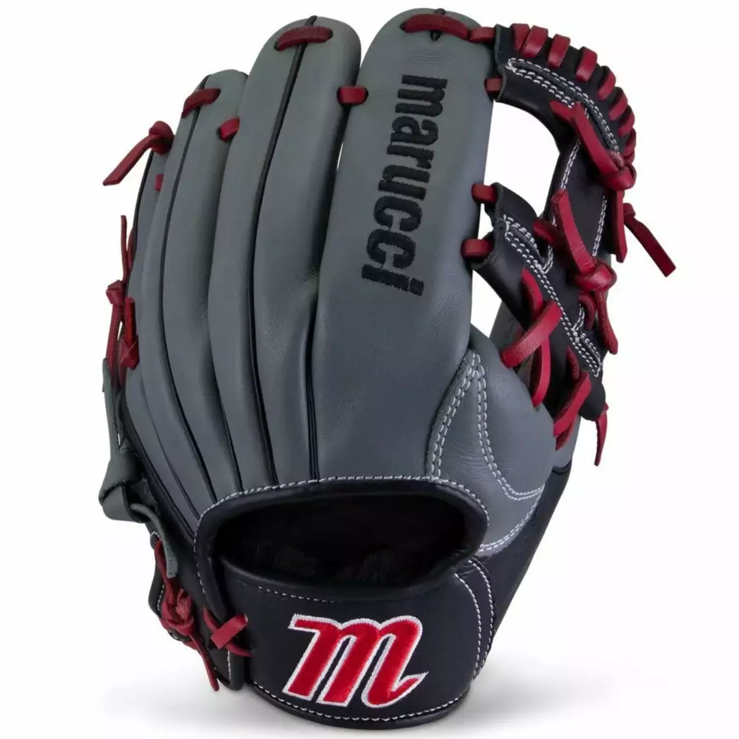 Marucci Caddo S Type 11.5" Baseball Glove: MFGCADD1150-GY/R 3 Marucci Caddo S Type 11.5" Baseball Glove: MFGCADD1150-GY/R