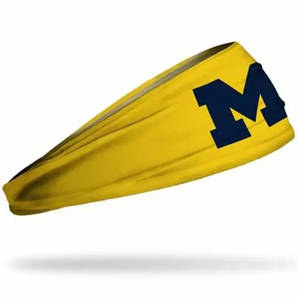 Junk University of Michigan Logo Maize Headband 4 Junk University of Michigan Logo Maize Headband - Image 2