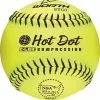 Worth NSA Hot Dot 11" 52/275 Synthetic Slowpitch Softballs: NHD11SY -Deals BaseBallBat Store NHD11SY