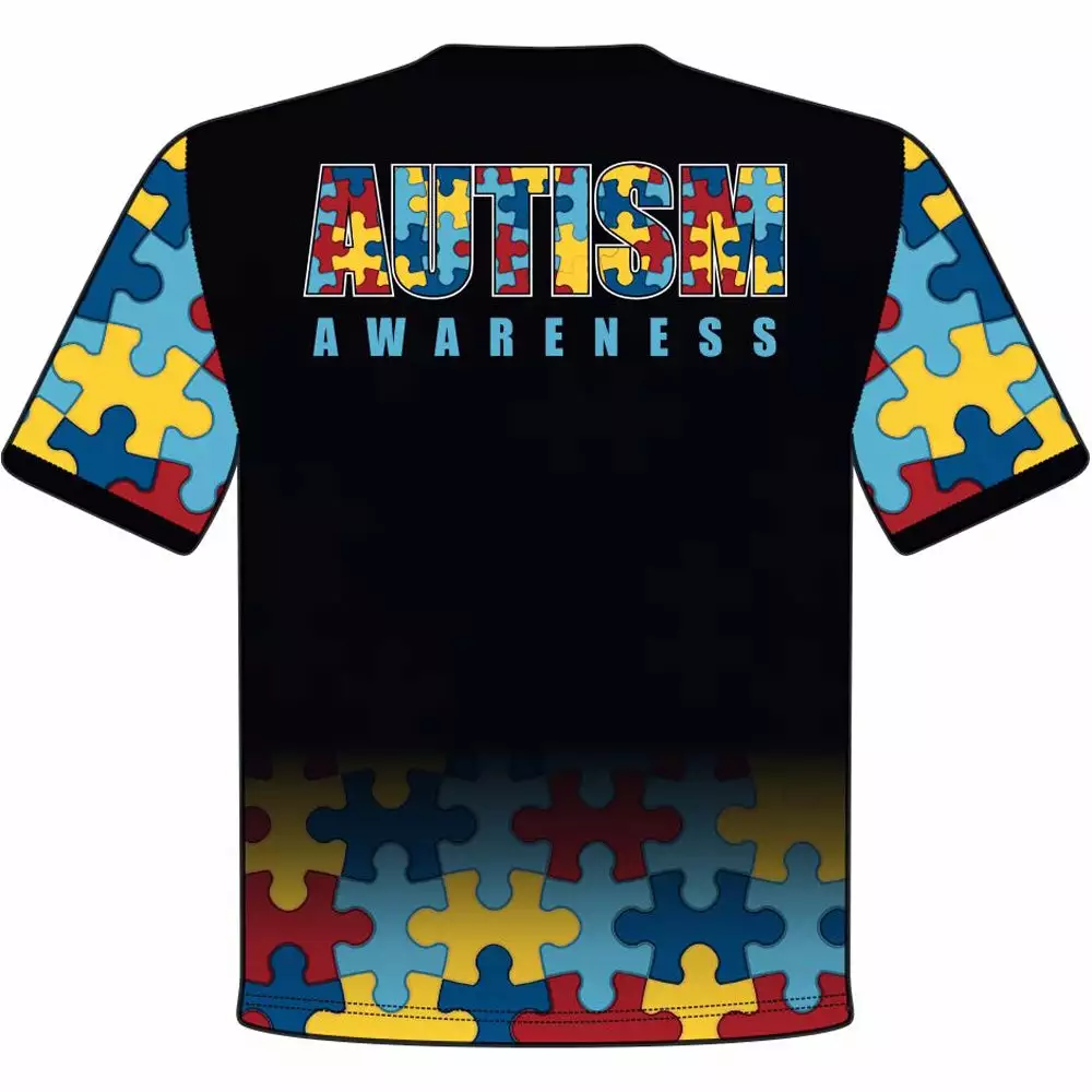 DSG Apparel National Softball Association NSA Autism Awareness Sublimated Short Sleeve Shirt 4 DSG Apparel National Softball Association NSA Autism Awareness Sublimated Short Sleeve Shirt - Image 2