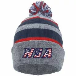 Pacific Headwear NSA Flag Series Beanie: 641K-HENVRD