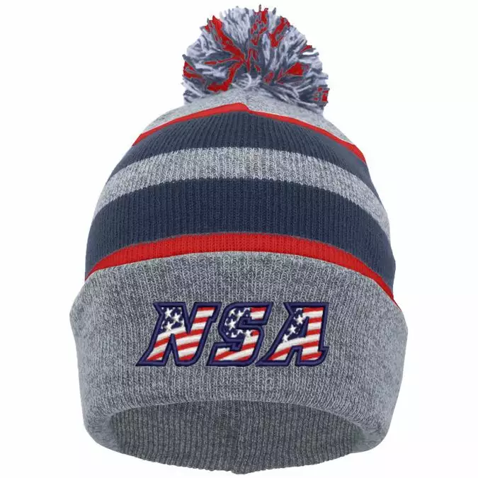 Pacific Headwear NSA Flag Series Beanie: 641K-HENVRD 3 Pacific Headwear NSA Flag Series Beanie: 641K-HENVRD