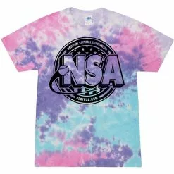DSG Apparel National Softball Association NSA Crest Tie Dye Short Sleeve Shirt -Deals BaseBallBat Store NSAFLAGLOGO1COLORTIEDYEcottoncandy c162abc3 0798 4252 b938 3e7c92eaeac6