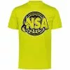 DSG Apparel National Softball Association NSA Dry Fit Optic Yellow Short Sleeve Shirt