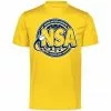 DSG Apparel National Softball Association NSA Dry Fit Gold Short Sleeve Shirt 1 DSG Apparel National Softball Association NSA Dry Fit Gold Short Sleeve Shirt -Deals BaseBallBat Store NSAFLAGLOGO2COLOR NavyWhiteonGold