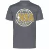 DSG Apparel National Softball Association NSA Dry Fit Charcoal Short Sleeve Shirt 2 DSG Apparel National Softball Association NSA Dry Fit Charcoal Short Sleeve Shirt -Deals BaseBallBat Store NSAFLAGLOGO2COLOR VegasGoldWhiteCharcoal