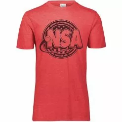 DSG Apparel National Softball Association NSA Tone Tri Blend Short Sleeve Shirt 8 DSG Apparel National Softball Association NSA Tone Tri Blend Short Sleeve Shirt -Deals BaseBallBat Store NSATRIBLEND3065TONERed