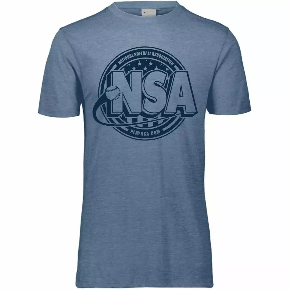 DSG Apparel National Softball Association NSA Tone Tri Blend Short Sleeve Shirt 6 DSG Apparel National Softball Association NSA Tone Tri Blend Short Sleeve Shirt - Image 4