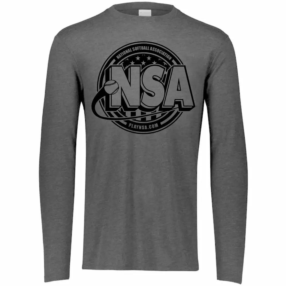 DSG Apparel National Softball Association NSA Tone Tri Blend Long Sleeve Shirt 3 DSG Apparel National Softball Association NSA Tone Tri Blend Long Sleeve Shirt