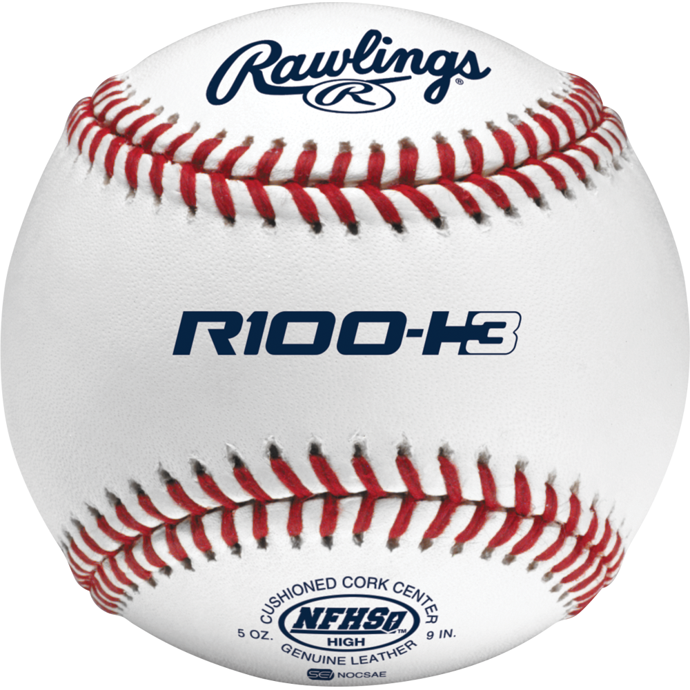 Rawlings R100 NFHS NOCSAE High School Baseballs: R100-H3 3 Rawlings R100 NFHS NOCSAE High School Baseballs: R100-H3